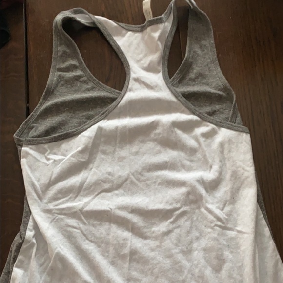 Grey tank top with a white non-see through back - Picture 2 of 2
